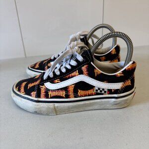 Vans Old Skool Thrasher Flame VN0005W0BML Skate Shoes Mens 3.5 Womens 4